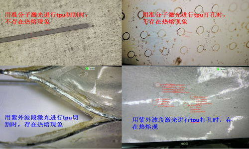 盛方準分子激光器(qì)打孔醫(yī)療用TPU薄膜效果